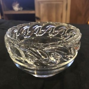 Tiffany & Co Crystal Bowl, Votive, and Plate Set